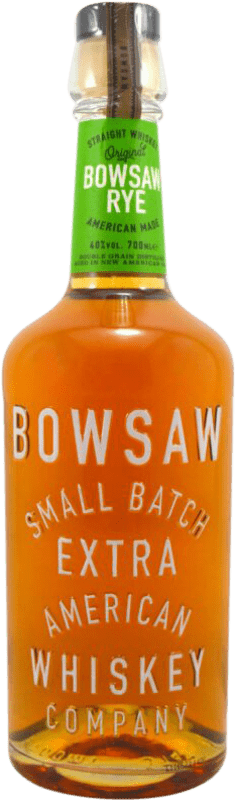 Envío gratis | Whisky Bourbon Kirker Greer Bowsaw Rye Straight Estados Unidos 70 cl