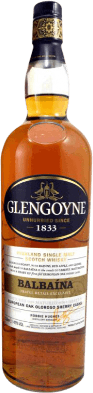 55,95 € | 威士忌单一麦芽威士忌 Glengoyne Balbaína European Oak Oloroso Sherry Cask 英国 1 L