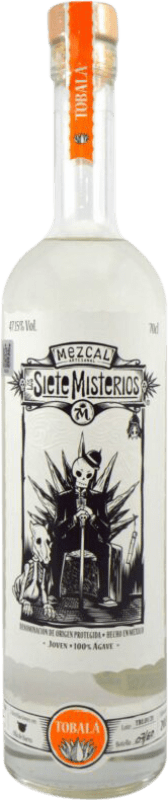 Kostenloser Versand | Mezcal Siete Misterios Mexiko Tobalá-Agave 70 cl
