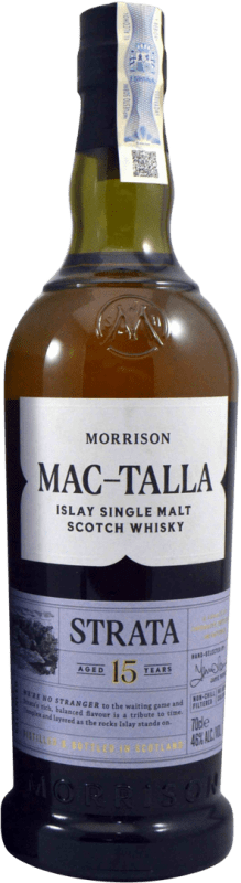 91,95 € Envio grátis | Whisky Single Malt Morrison Mac-Talla. Strata 15 Anos