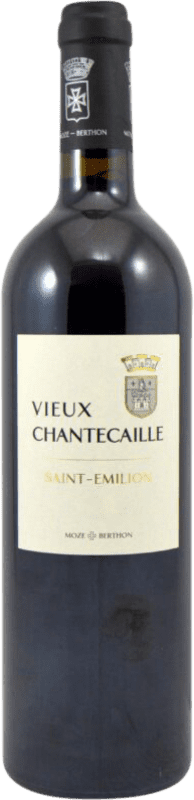 Free Shipping | Red Wine Moze-Berthon Chantecaille Vieux — Aged A.O.C. Saint-Émilion France Merlot, Cabernet Franc 75 cl