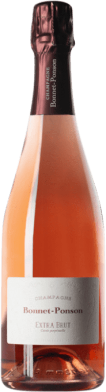 41,95 € | Rosé wine Bonnet Ponson Perpetuelle Rosé Extra Brut A.O.C. Champagne Champagne France Pinot Black, Chardonnay, Pinot Meunier 75 cl