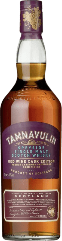 49,95 € Spedizione Gratuita | Whisky Single Malt Tamnavulin Red Wine Cask Finish — Affinato in Botte, Edizione Limitata