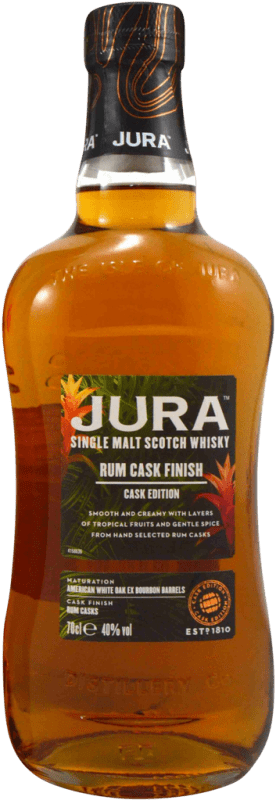 Envío gratis | Whisky Single Malt Isle of Jura Rum Cask Finish Reino Unido 70 cl