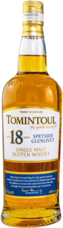 Kostenloser Versand | Whiskey Single Malt Tomintoul Großbritannien 18 Jahre 70 cl