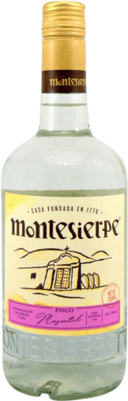 Envío gratis | Pisco Montesierpe Perú Moscatel 70 cl