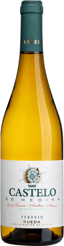 Envio grátis | Vinho Branco Castelo de Medina D.O. Rueda Castela e Leão Espanha Verdejo 75 cl