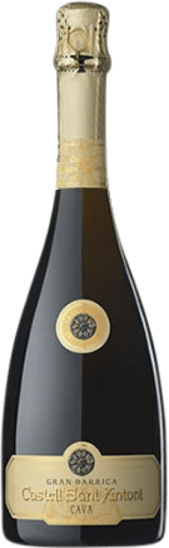 Blanc mousseux Castell Sant Antoni Gran Barrica Brut Nature Grande Réserve D.O. Cava Catalogne Espagne Macabeo, Xarel·lo, Chardonnay, Parellada Bouteille 75 cl