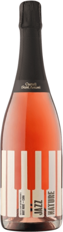 免费送货 | 桃红起泡酒 Castell Sant Antoni Jazz Brut Nature — 天然干型起泡酒 Rosé — 桃红葡萄酒 珍藏 D.O. Cava 加泰罗尼亚 西班牙 Garnacha — 歌海娜, Trepat — 特雷帕特 75 cl