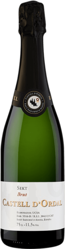 4,95 € | 白スパークリングワイン UCSA Castell d'Ordal Brut D.O. Cava スペイン Macabeo, Xarel·lo, Parellada 75 cl