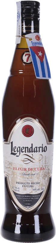 18,95 € | 朗姆酒 Legendario Elixir de Cuba 古巴 7 岁 70 cl