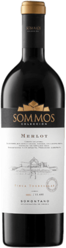 16,95 € Free Shipping | Red wine Sommos Colección Crianza D.O. Somontano Catalonia Spain Merlot Bottle 75 cl