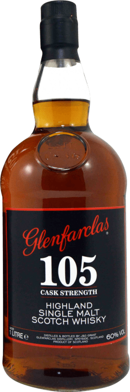 Envoi gratuit | Single Malt Whisky Glenfarclas 105 Cask Strength Ecosse Royaume-Uni 1 L