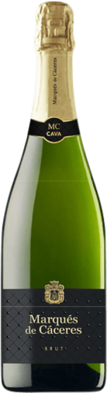 17,95 € Envío gratis | Espumoso blanco Marqués de Cáceres Brut D.O. Cava