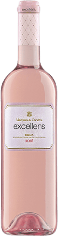 15,95 € Free Shipping | Rosé wine Marqués de Cáceres Excellens Rosé Joven D.O.Ca. Rioja The Rioja Spain Tempranillo, Grenache Magnum Bottle 1,5 L