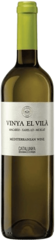 Envio grátis | Vinho Branco Padró Vinya El Vilà D.O. Catalunya Catalunha Espanha Moscato, Macabeo, Xarel·lo 75 cl