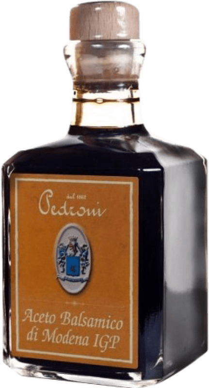 Envio grátis | Vinagre Pedroni Maturo Balsâmico D.O.C. Modena Itália Trebbiano 3 Anos Garrafinha 25 cl