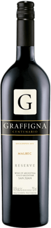 14,95 € | Красное вино Graffigna Centenario старения I.G. San Juan Сан-Хуан Аргентина Malbec 75 cl