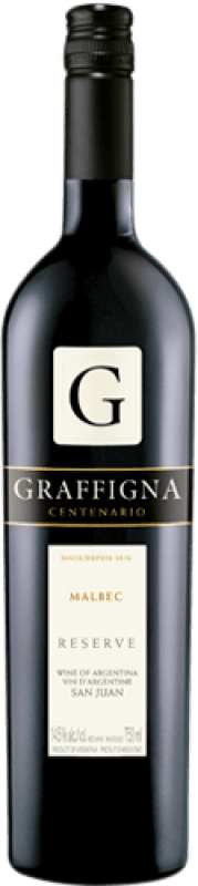 16,95 € | Red Wine Graffigna Centenario Crianza — Aged I.G. San Juan San Juan Argentina Malbec 75 cl
