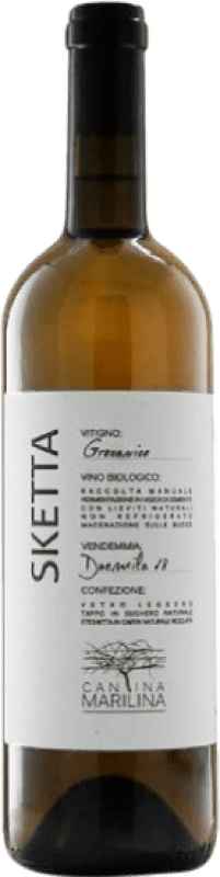 Envio grátis | Vinho branco Cantina Marilina Sketta I.G.T. Terre Siciliane Sicília Itália Grecanico 75 cl