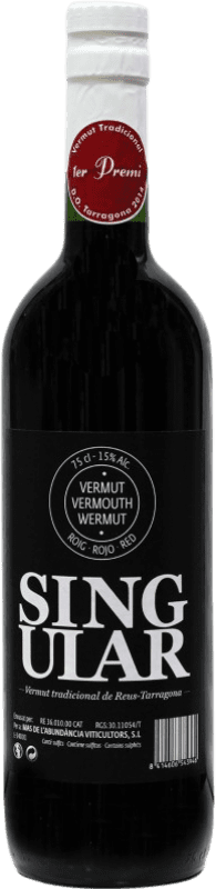 18,95 € Envío gratis | Vermut Mas de l'Abundància Singular Rojo