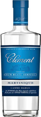 Rum Clément Blue — Edição Azul, Blanc — Branco 70 cl Canne — Cana
