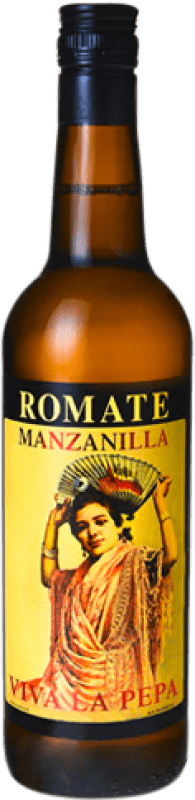 Бесплатная доставка | Креплёное вино Sánchez Romate La Pepa D.O. Manzanilla-Sanlúcar de Barrameda Андалусия Испания Palomino Fino 75 cl