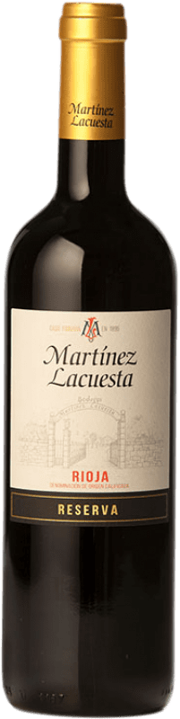 Бесплатная доставка | Красное вино Martínez Lacuesta Резерв D.O.Ca. Rioja Ла-Риоха Испания Tempranillo, Graciano, Mazuelo 75 cl