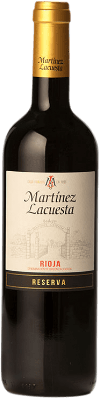 Free Shipping | Red Wine Martínez Lacuesta Reserve — Aged D.O.Ca. Rioja The Rioja Spain Tempranillo, Graciano, Mazuelo 75 cl