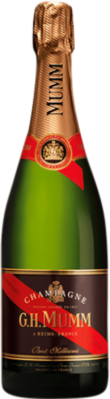 62,95 € | Espumante branco G.H. Mumm Le Millésimé Brut A.O.C. Champagne Champagne França Pinot Preto, Chardonnay, Pinot Meunier 75 cl