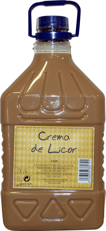 Envío gratis | Crema de Licor Nor-Iberica de Bebidas Xaris Galicia España Garrafa 3 L