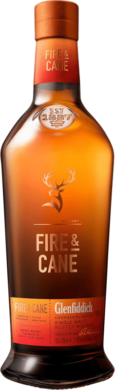48,95 € | 威士忌单一麦芽威士忌 Glenfiddich Fire & Cane 斯佩塞 英国 70 cl