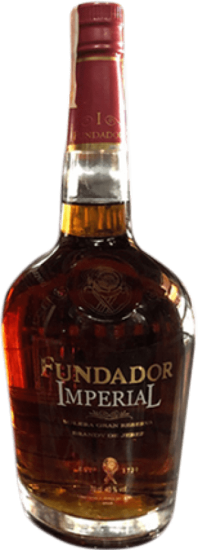 Envoi gratuit | Brandy Pedro Domecq Fundador Solera, Impérial Grande Réserve D.O. Jerez-Xérès-Sherry Andalousie Espagne 70 cl