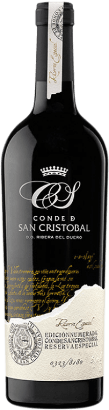 41,95 € | Красное вино Conde de San Cristóbal Especial Резерв D.O. Ribera del Duero Кастилия-Леон Испания Tempranillo 75 cl