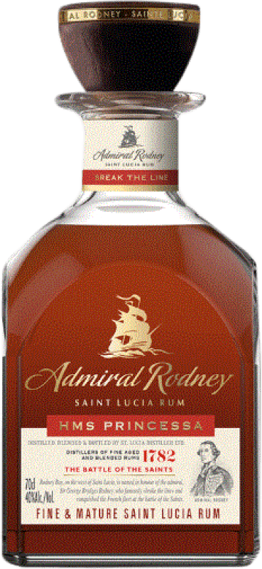 送料無料 | ラム Admiral Rodney Princesa Fine & Mature セントルシア 70 cl