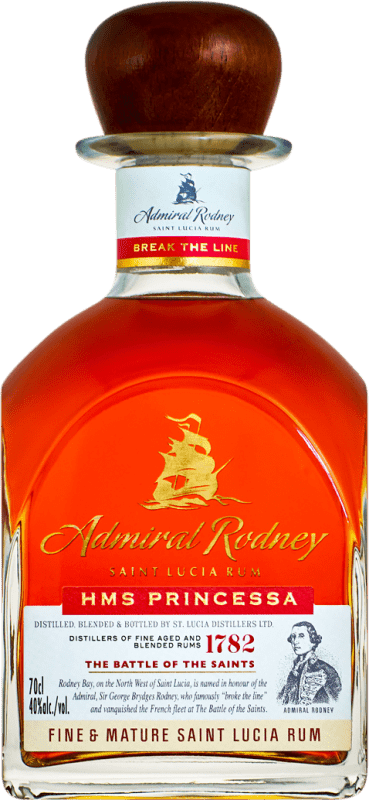 77,95 € 免费送货 | 朗姆酒 Admiral Rodney Princessa Fine & Matured