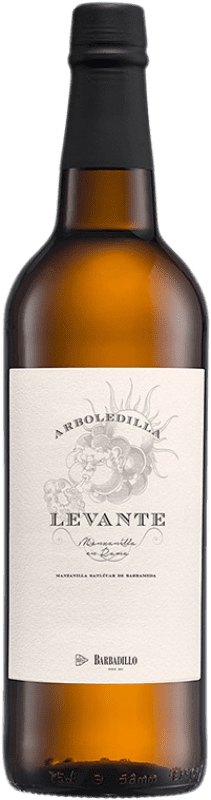 16,95 € | Fortified wine Barbadillo Arboledilla Levante D.O. Manzanilla-Sanlúcar de Barrameda Andalusia Spain Palomino Fino Bottle 75 cl