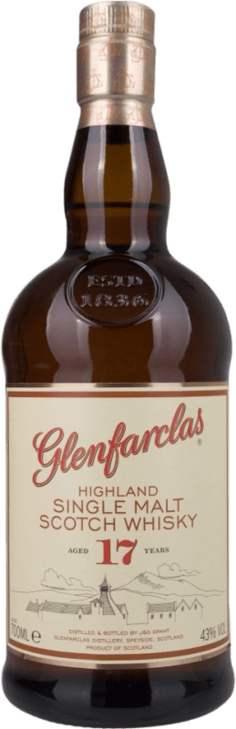 Free Shipping | Single Malt Whisky Glenfarclas Scotland United Kingdom 17 Years 70 cl