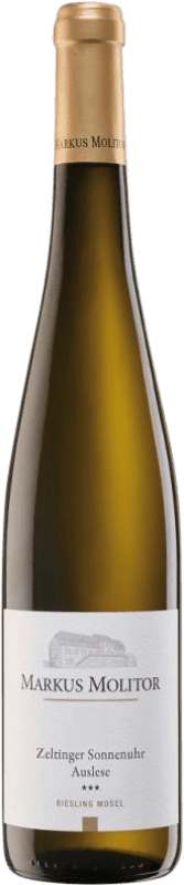 72,95 € | 白酒 Markus Molitor Zeltinger Sonnenuhr Auslese Cápsula Dorada 德国 Riesling 75 cl