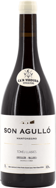 Free Shipping | Red wine Ca'n Verdura Son Agulló Aged I.G.P. Vi de la Terra de Mallorca Majorca Spain Mantonegro 75 cl