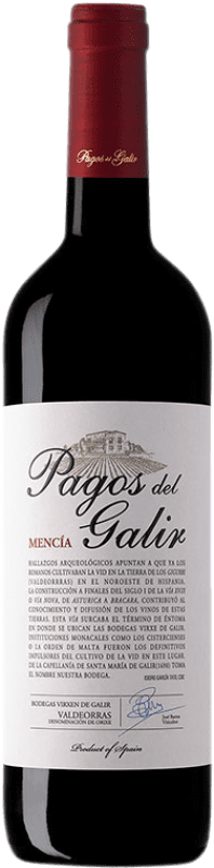 Envío gratis | Vino tinto Virxe de Galir Pagos Del Galir D.O. Valdeorras España Mencía 75 cl