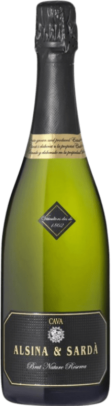 16,95 € Envío gratis | Espumoso Blanco Alsina & Sardà Brut Nature D.O. Cava