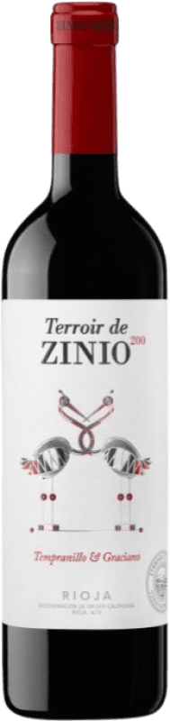 12,95 € Бесплатная доставка | Красное вино Patrocinio Zinio 200 Tempranillo & Graciano D.O.Ca. Rioja