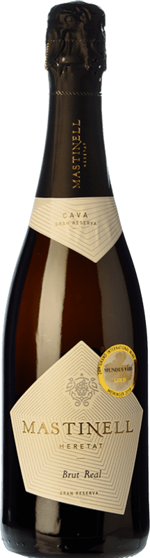 Envio grátis | Espumante branco MasTinell Real Heretat Brut Grande Reserva D.O. Cava Catalunha Espanha Macabeo, Xarel·lo, Parellada 75 cl