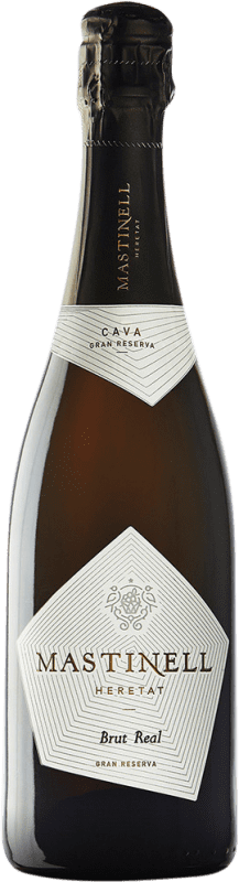 Envío gratis | Espumoso Blanco MasTinell Real Heretat Brut Gran Reserva D.O. Cava Cataluña España Macabeo, Xarel·lo, Parellada 75 cl