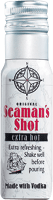 0,95 € Free Shipping | Vodka Waldemar Behn Seaman's Shot Hot Extra Miniature Bottle 4 cl