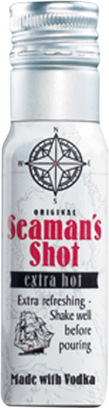 Envio grátis | Vodca Waldemar Behn Seaman's Shot Extra Hot Garrafa Miniatura 4 cl