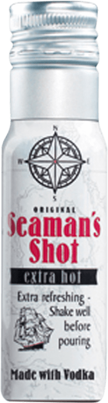 0,95 € Envoi gratuit | Vodka Waldemar Behn Seaman's Shot Hot Extra Mini-Bouteille 4 cl
