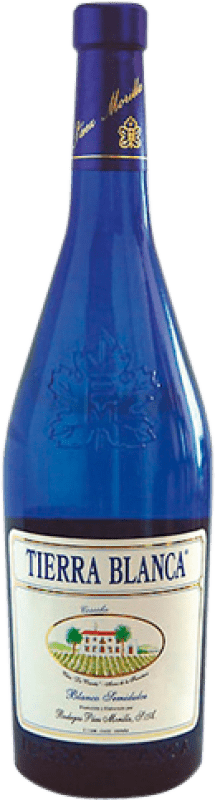 Envío gratis | Vino Blanco Páez Morilla Tierra Blanca Semiseco Joven I.G.P. Vino de la Tierra de Cádiz Andalucía España Palomino Fino, Riesling 75 cl