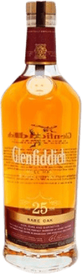 Single Malt Whisky Glenfiddich Schottland Rare — Selten, Oak Cask — Eichenfass 25 Jahre 70 cl